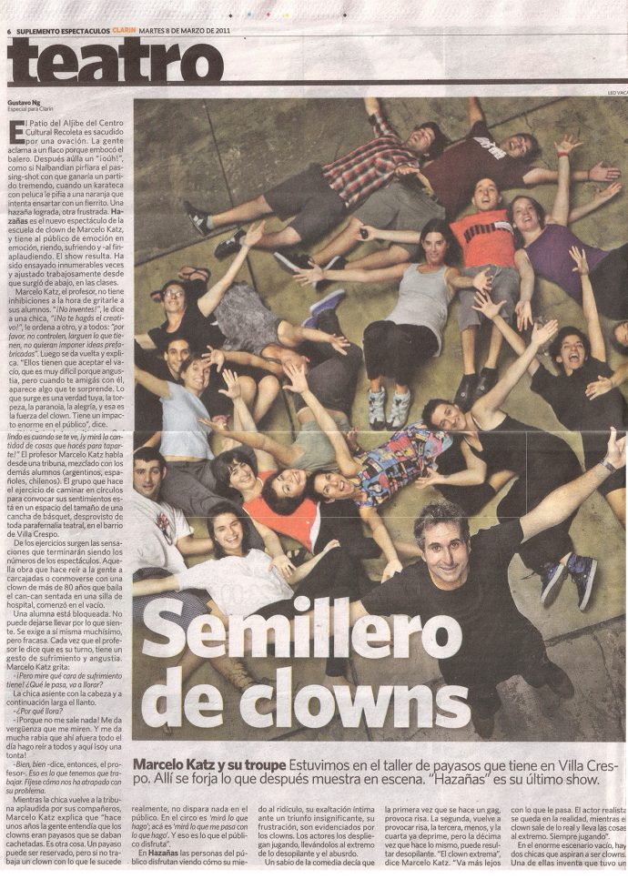 Diario Clarín. Entrevista
